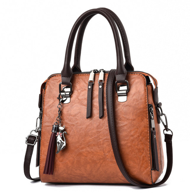 Vintage PU Leather Handbag
