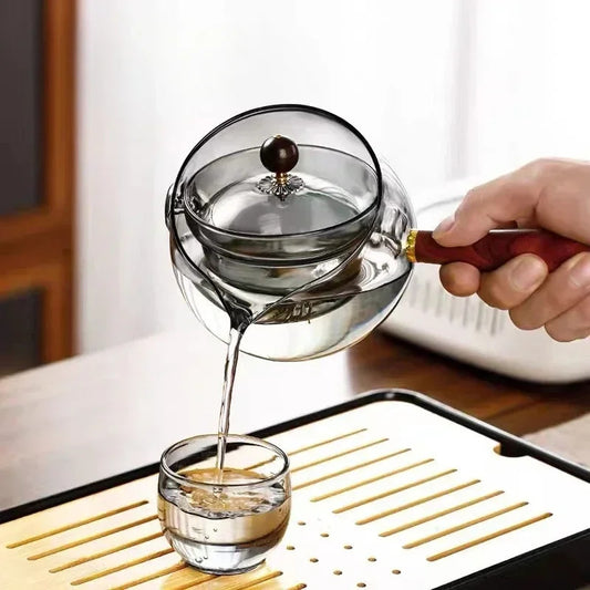 Semi-Automatic Rotary Heat-Resistant Teapot