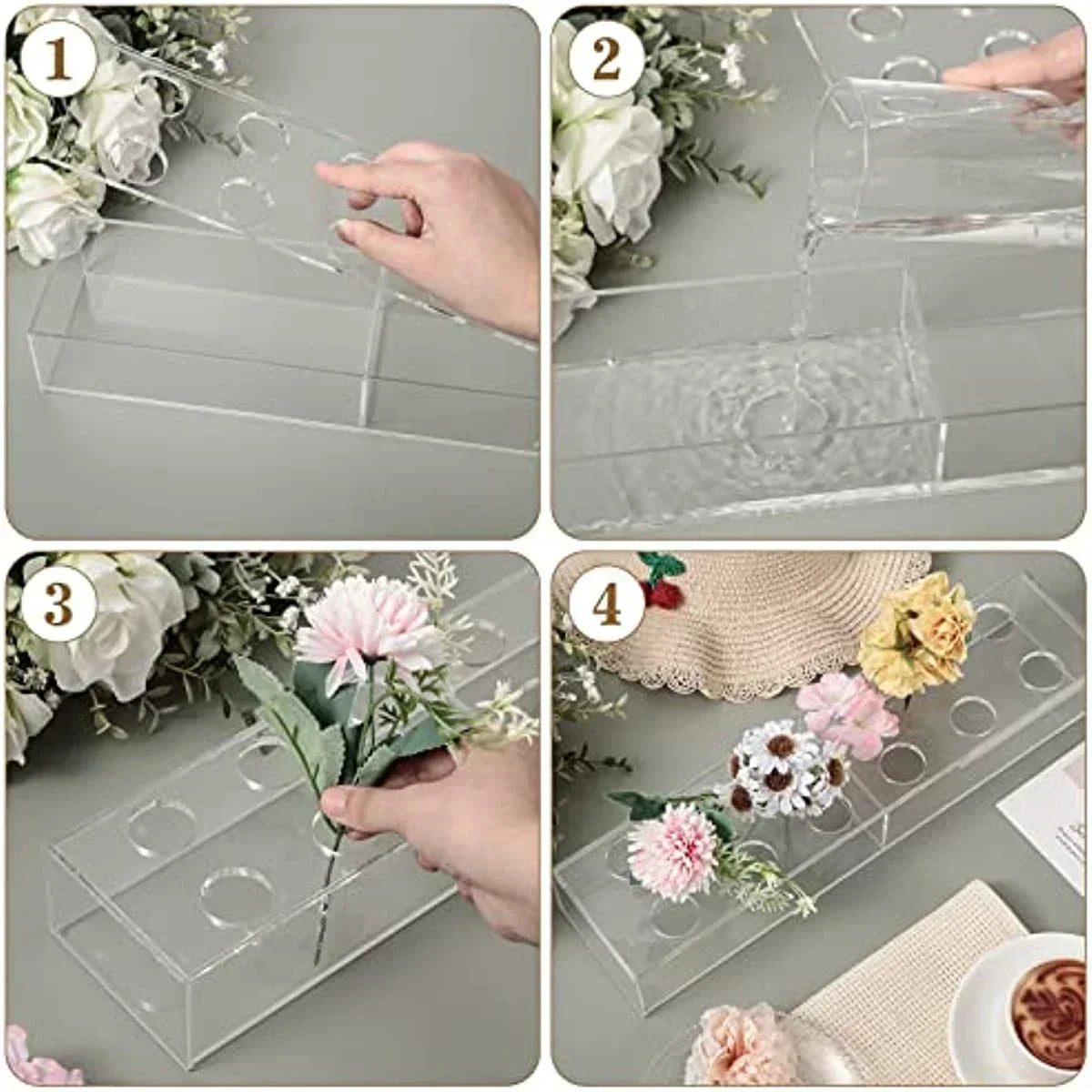 Elegant Transparent Flower Vase