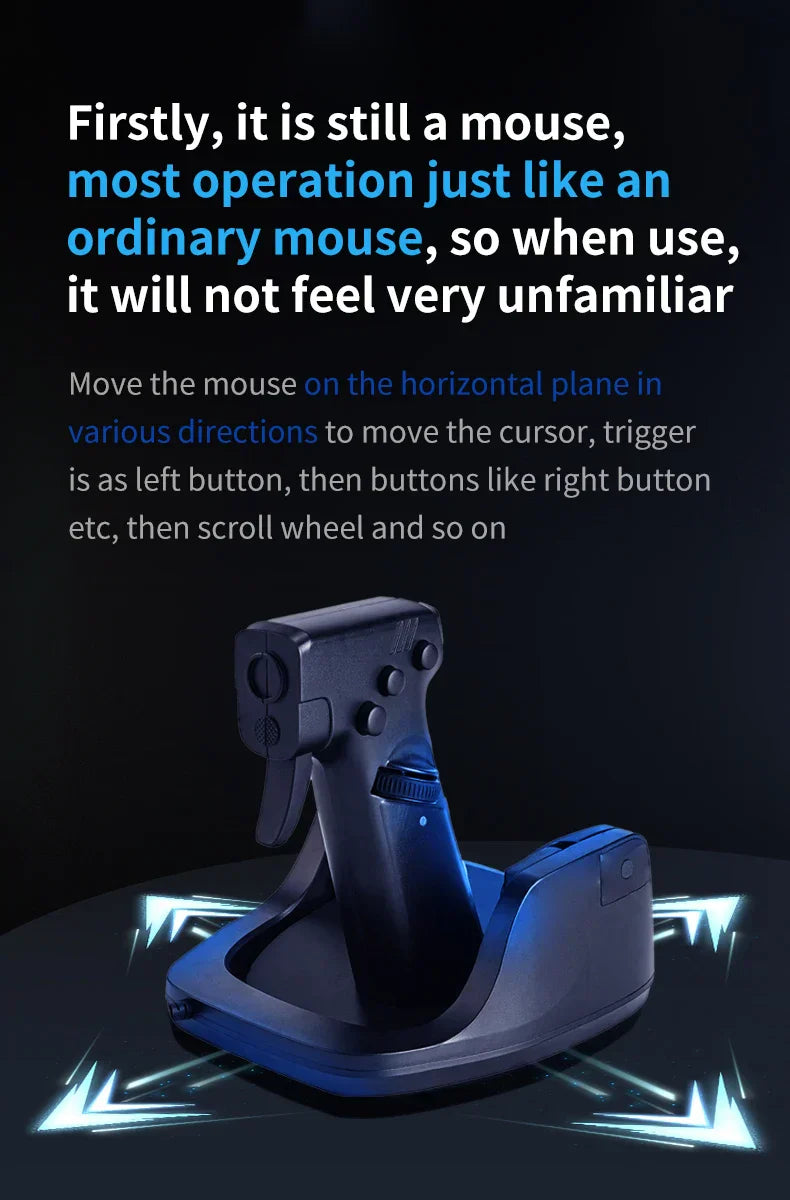Gun-Style FPS Gaming Mouse Vertical Grip for PC