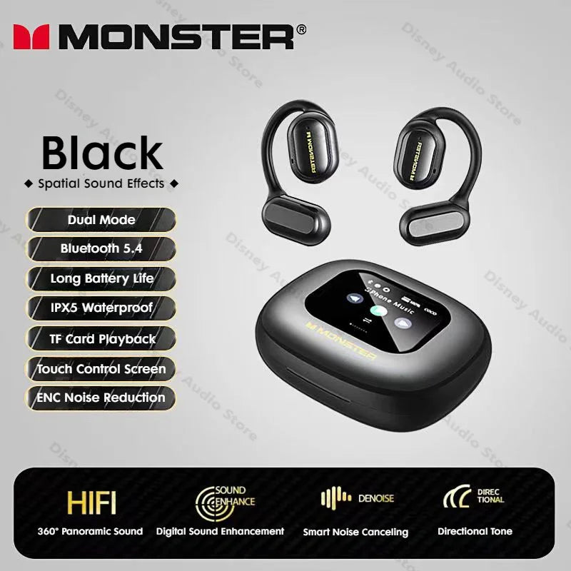 Wireless Open-Ear Sports Headphones Waterproof & Bluetooth 5.4