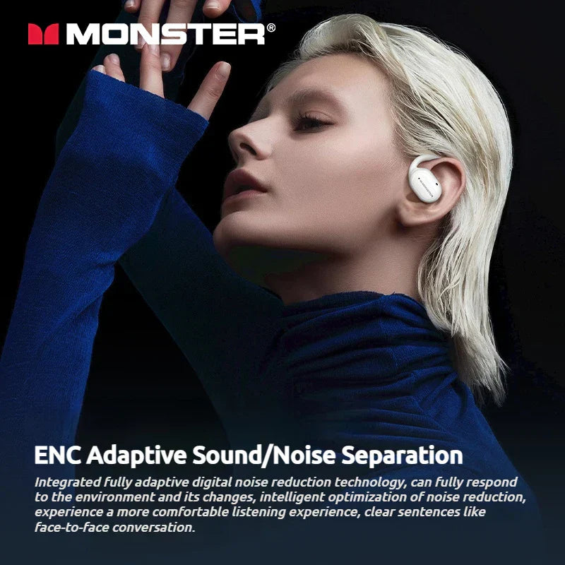Wireless Open-Ear Sports Headphones Waterproof & Bluetooth 5.4