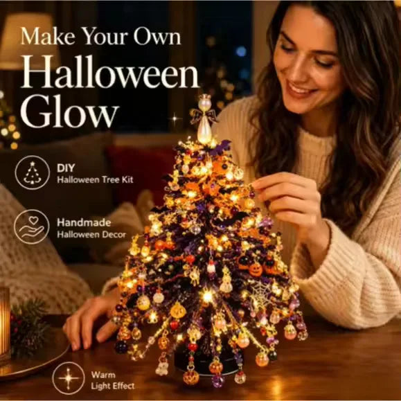 DIY Beaded Seasonal Tree Kit – Light-Up Tabletop Decor