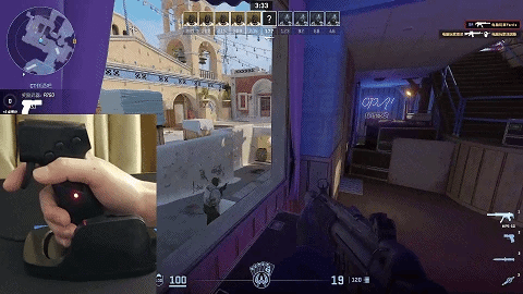Gun-Style FPS Gaming Mouse Vertical Grip for PC