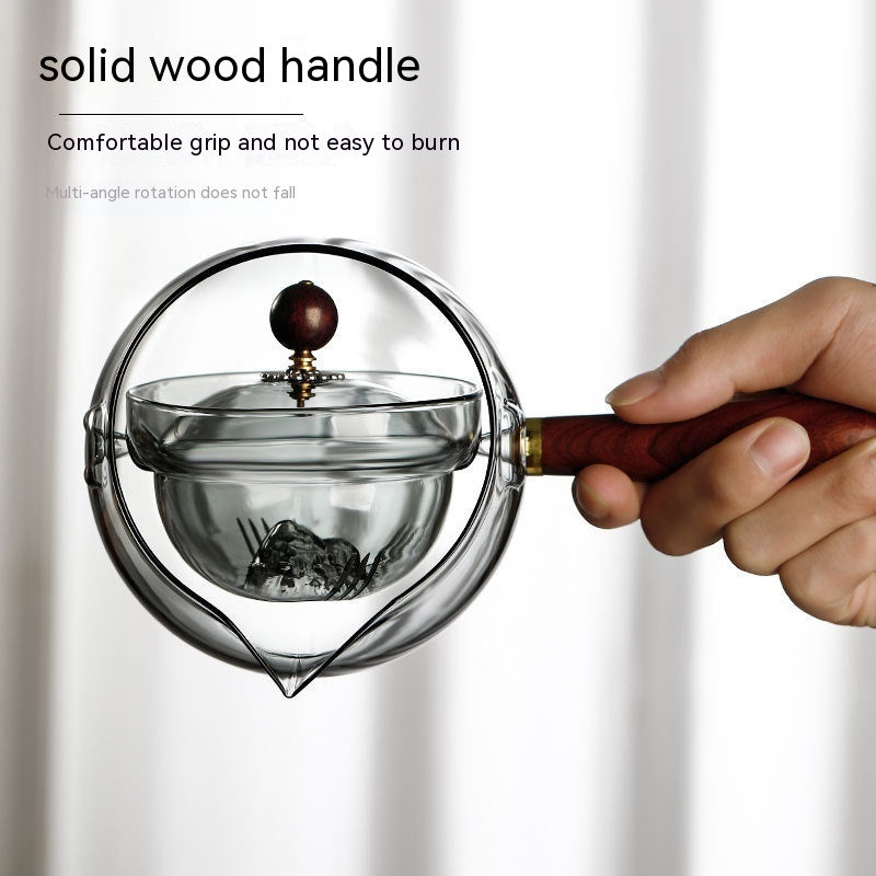 Semi-Automatic Rotary Heat-Resistant Teapot