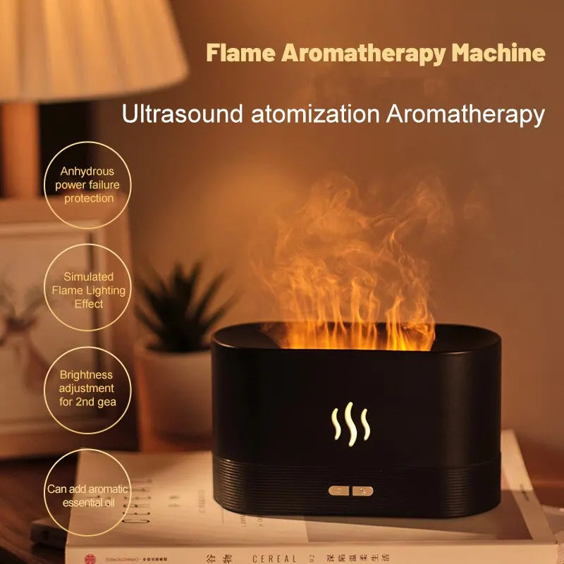 Flame effect aroma diffuser for Home Comfort