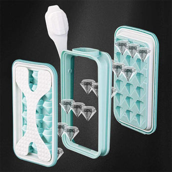 2 in 1 Portable Silicone Diamond Ice Mold