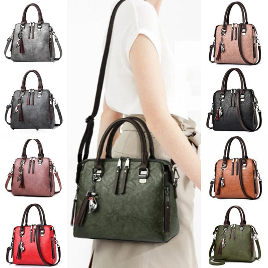 Vintage PU Leather Handbag