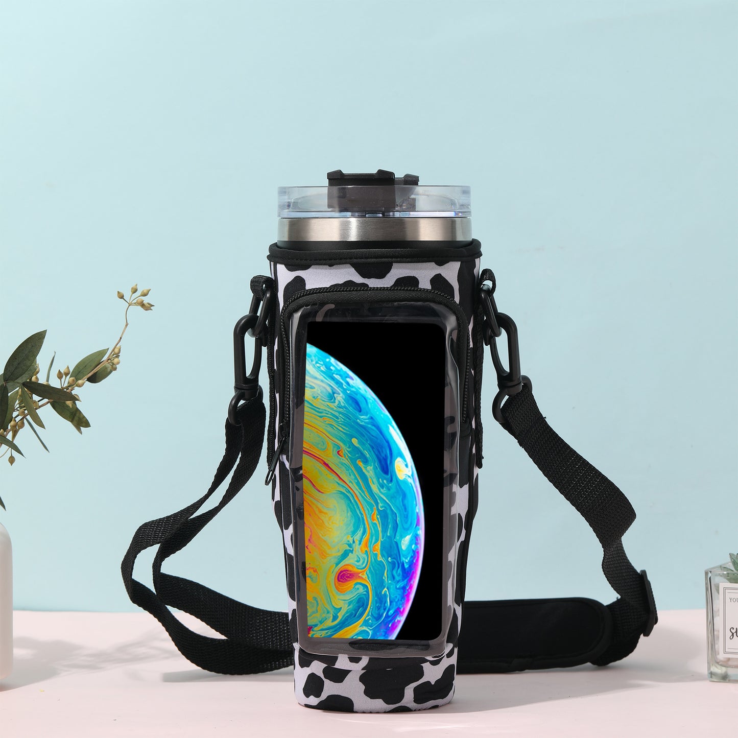 Transparent Mobile Phone Bag Cup Cover