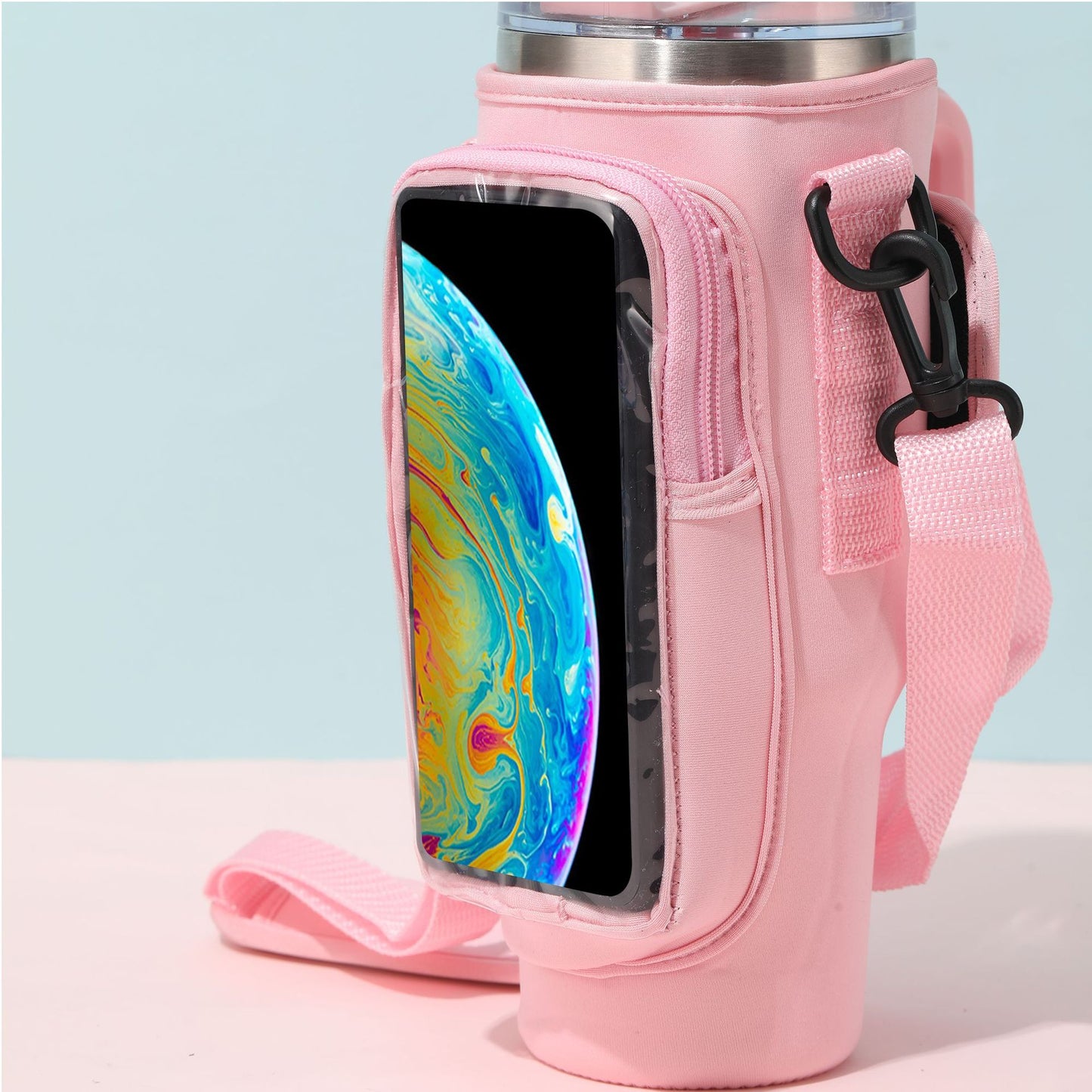 Transparent Mobile Phone Bag Cup Cover