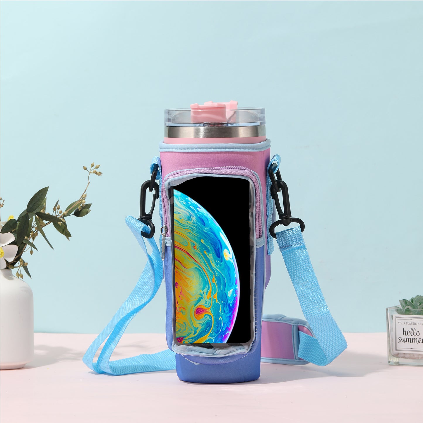Transparent Mobile Phone Bag Cup Cover