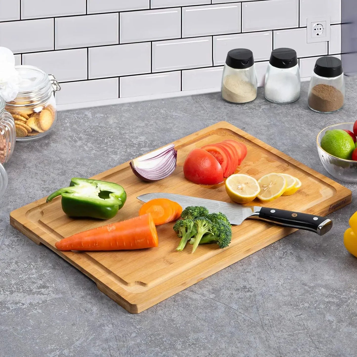 Extra Large Bamboo Cutting Board – Durable, Eco-Friendly, and Built to Last