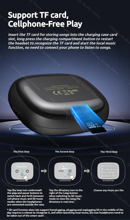Wireless Open-Ear Sports Headphones Waterproof & Bluetooth 5.4