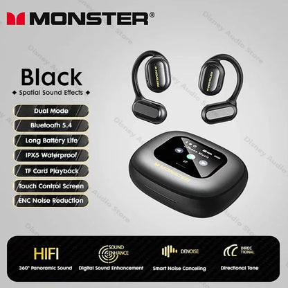 Wireless Open-Ear Sports Headphones Waterproof & Bluetooth 5.4