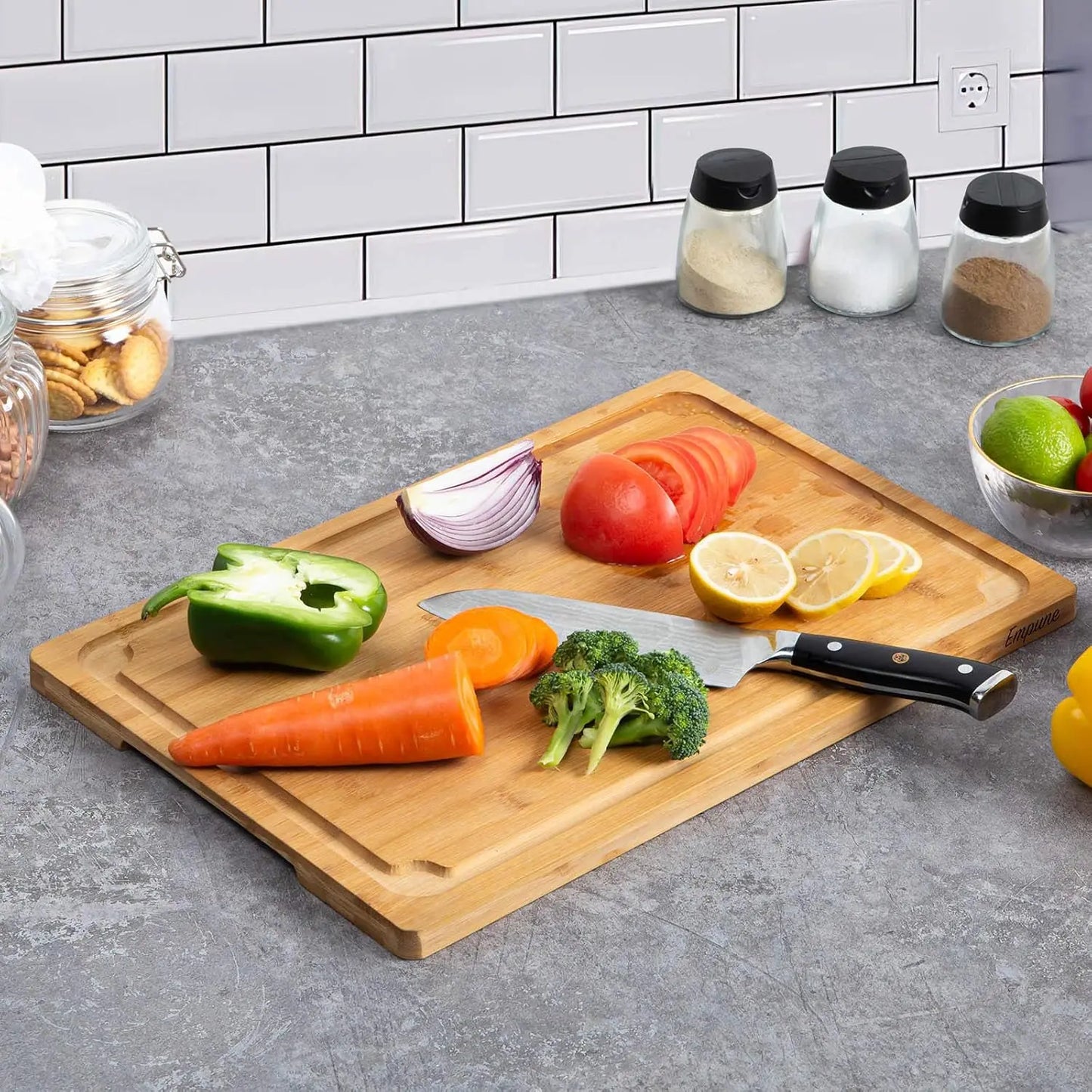 Extra Large Bamboo Cutting Board – Durable, Eco-Friendly, and Built to Last