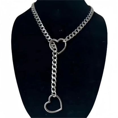 Retro Punk Metal Chain Necklace
