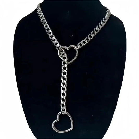 Retro Punk Metal Chain Necklace
