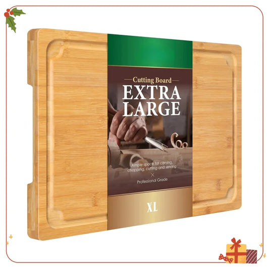 Extra Large Bamboo Cutting Board – Durable, Eco-Friendly, and Built to Last