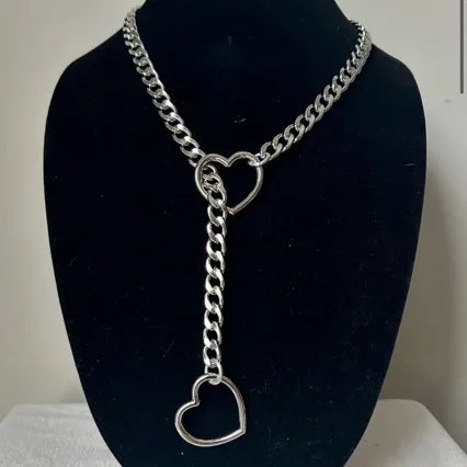 Retro Punk Metal Chain Necklace