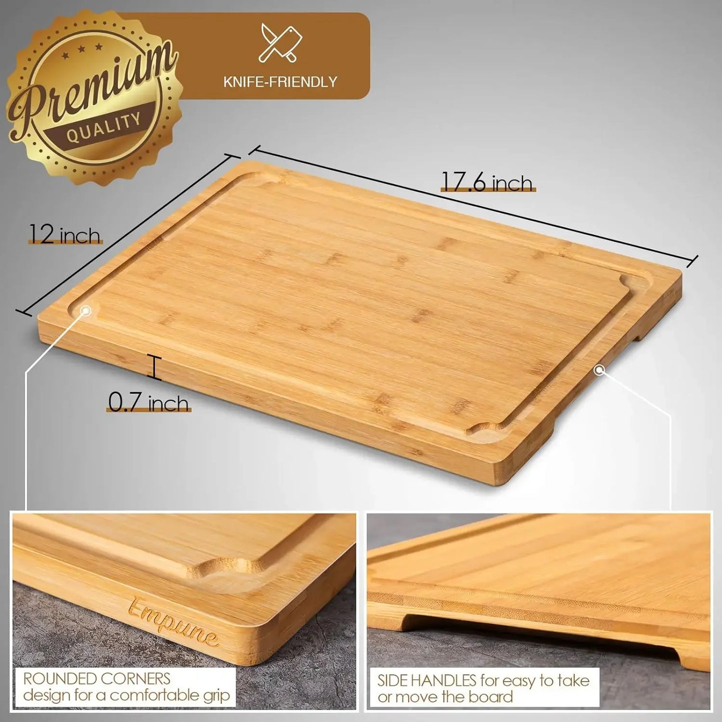 Extra Large Bamboo Cutting Board – Durable, Eco-Friendly, and Built to Last
