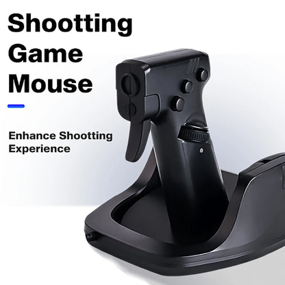 Gun-Style FPS Gaming Mouse Vertical Grip for PC