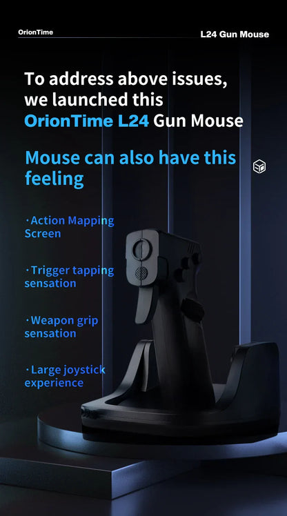 Gun-Style FPS Gaming Mouse Vertical Grip for PC