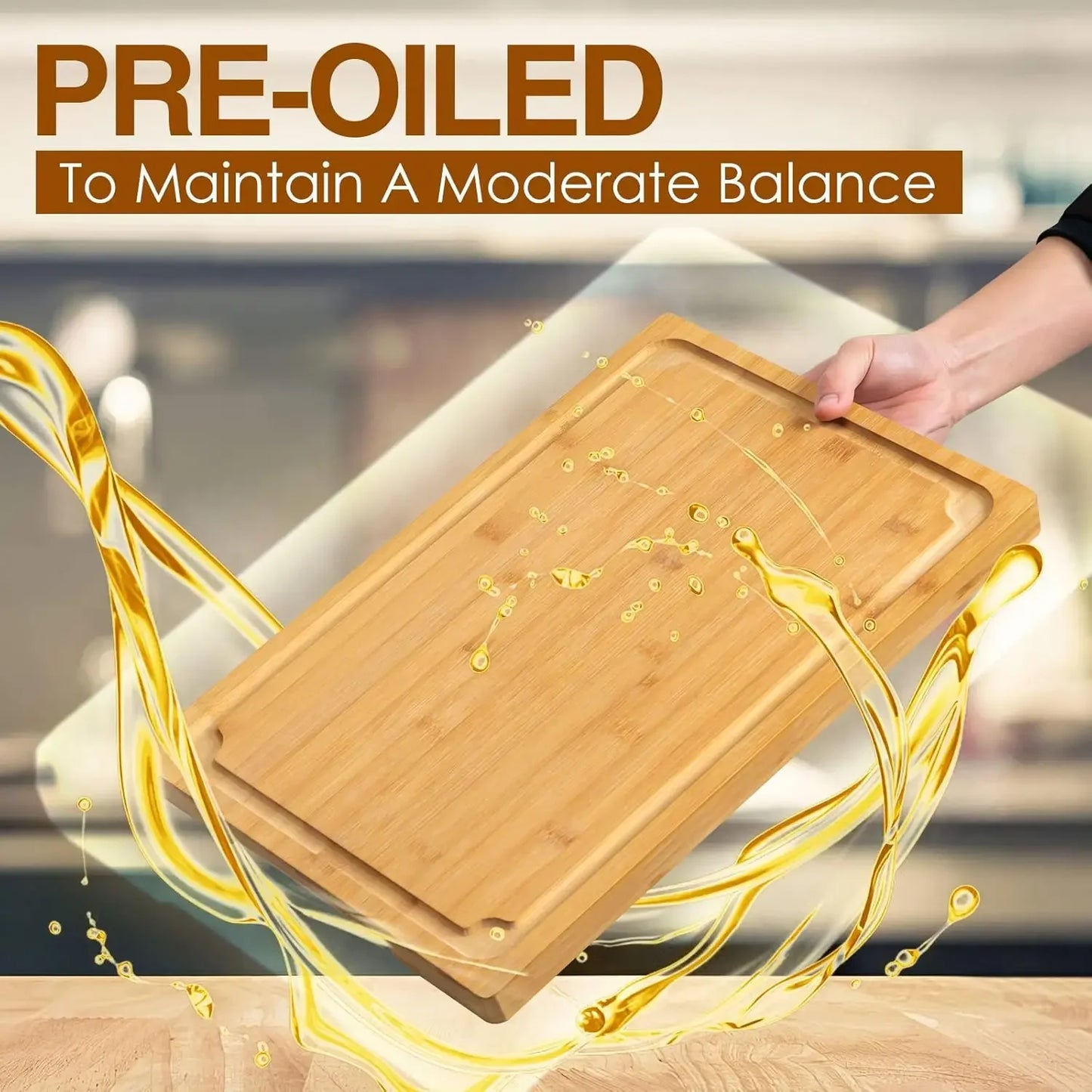 Extra Large Bamboo Cutting Board – Durable, Eco-Friendly, and Built to Last