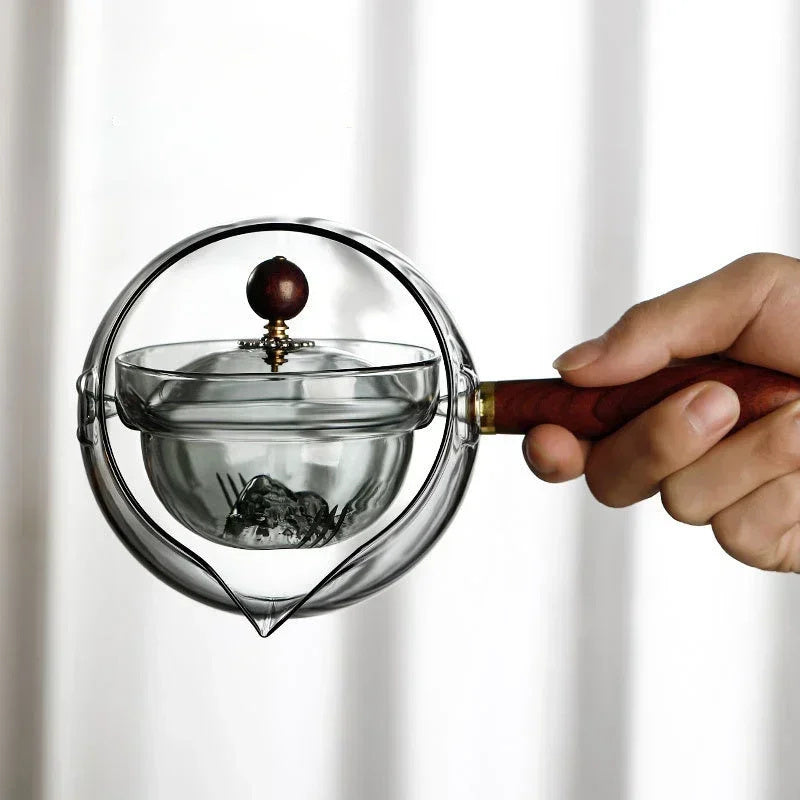 Semi-Automatic Rotary Heat-Resistant Teapot